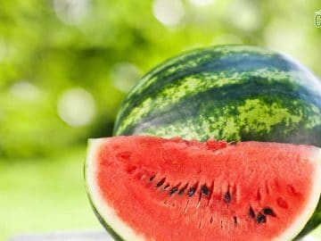 Fresh watermelon against natural background