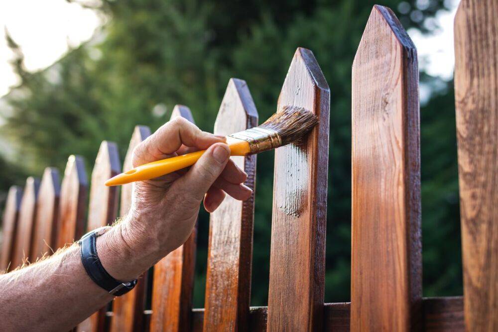 Чем покрасить забор, чтобы не гнил и не облезал