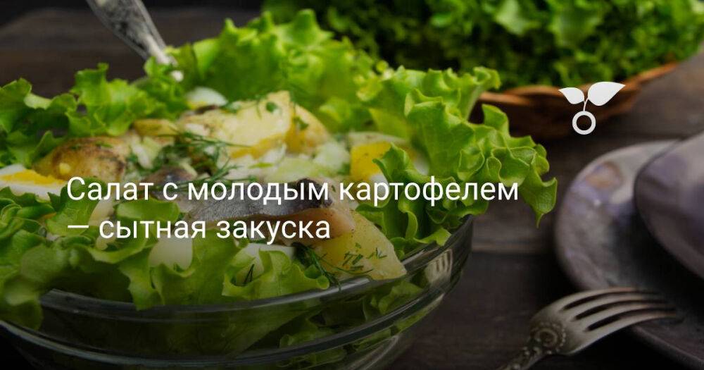 Салат с молодым картофелем — сытная закуска