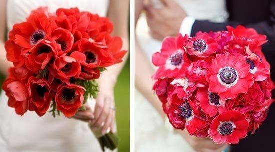 Красный букет невесты: выбор цветов, оформление, красивые сочетания
