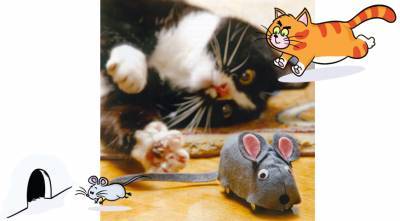 В подарок кошке на Новый год можно сделать игрушечную мышку - supersadovnik.ru