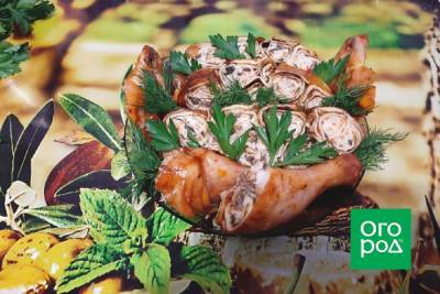Курица, фаршированная блинами, с грибами или печенью – мастер-класс рецепта с фото - ogorod.ru
