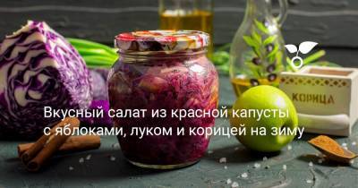 Вкусный салат из красной капусты с яблоками, луком и корицей на зиму - botanichka.ru