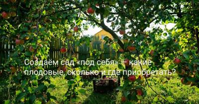 Создаём сад «под себя» — какие плодовые, сколько и где приобретать? - botanichka.ru