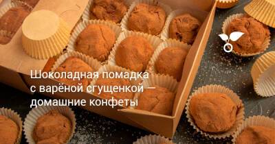 Шоколадная помадка с варёной сгущенкой — домашние конфеты - botanichka.ru