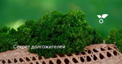 Секрет долгожителей - botanichka.ru