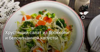Хрустящий салат из брокколи и белокочанной капусты - botanichka.ru