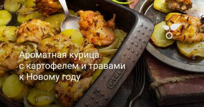 Ароматная курица с картофелем и травами к Новому году - botanichka.ru