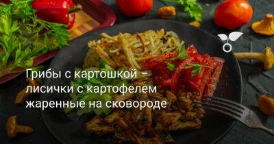 Грибы с картошкой – лисички с картофелем жаренные на сковороде - botanichka.ru