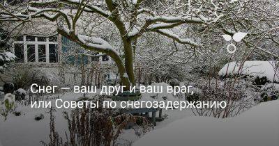 Снег — ваш друг и ваш враг, или Советы по снегозадержанию - botanichka.ru