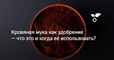 Кровяная мука как удобрение — что это и когда её использовать? - botanichka.ru