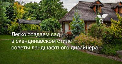 Сад в скандинавском стиле — 5 простых советов, чтобы создать шедевр - botanichka.ru