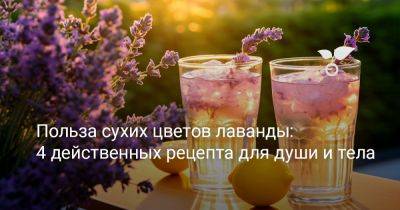 Польза сухих цветов лаванды — 4 действенных рецепта для души и тела - botanichka.ru