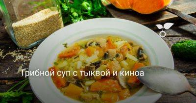 Грибной суп с тыквой и киноа - botanichka.ru