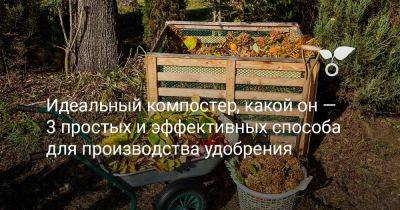 Идеальный компостер, какой он — 3 простых и эффективных способа для производства удобрения - botanichka.ru