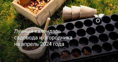 Лунный календарь садовода и огородника на апрель 2024 года - botanichka.ru