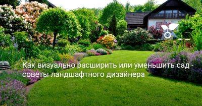 Как визуально расширить или уменьшить сад — советы ландшафтного дизайнера - botanichka.ru